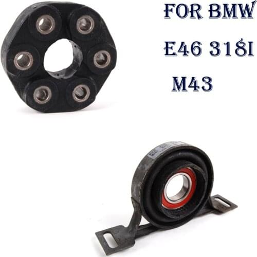 Eustein 26111227410 26121226731Driveshaft Center Support Bearing Flex Joint Disc Kit FOR BMW 3 Series E46 318i M43 Guibo