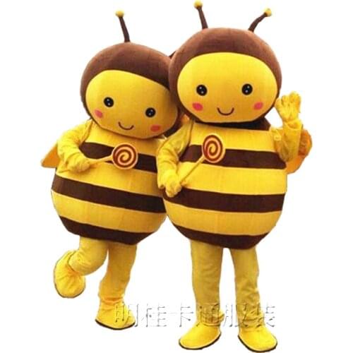 Little Bee Cartoon Doll Costume Adult Animation COS Props Bee Walking Doll Clothing Custom Halloween Carnival Party Costume