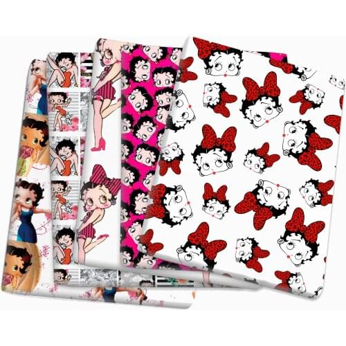 Patchwork Girl Printed Polyester Cotton Fabric for Tissue Sewing Quilting Fabrics Needlework Material DIY Handmade,1Yc15647