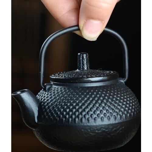 Mini - small teapot cast iron pots small gold tea pet decorated Iron Kettle Gold Pot Japanese tea pot