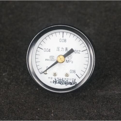 Axial Mount M10x1 Y-40Z Measurement Range 0-0.16Mpa Air Compressor Pressure Gauge 40mm Face Pneumatic Parts