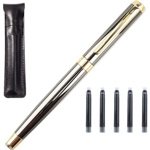 Luxury quality 582 gray Colors Business office Fountain Pen student School Stationery Supplies ink calligraphy pen