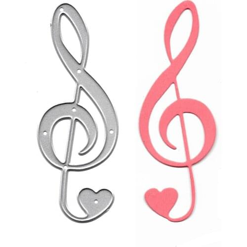 Musical Note Clear Stamps And Dies Corte Morre For Scrapbooking DIY Photo Album Paper Card Making Decorative Craft Cutting Dies
