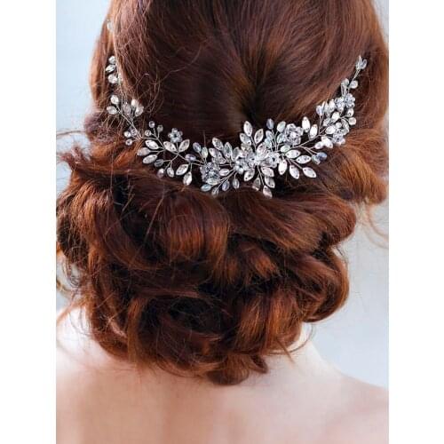 Bridal Headwear Luxury Hair band Crystal Rhinestone Headband Trendy Handmade Tiara Jewelry Wedding Hair Accessories For Women