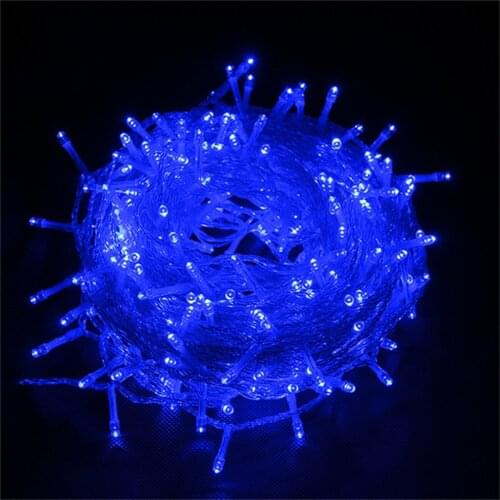 500 LED 52M Blue String Fairy Lights 8 Modes Party Christmas Garden IP44 Length 52cm