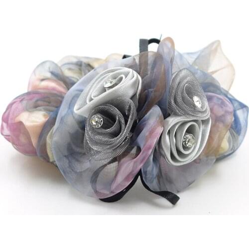 TINGLIANG Elastic Hair Band Imitation Crystal Hair Rope Flower Yarn
