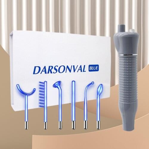 High Frequency Device Electrotherapy Wand with 6 Neon and Argon Sticks Acne Treatment Facial Acne Repair