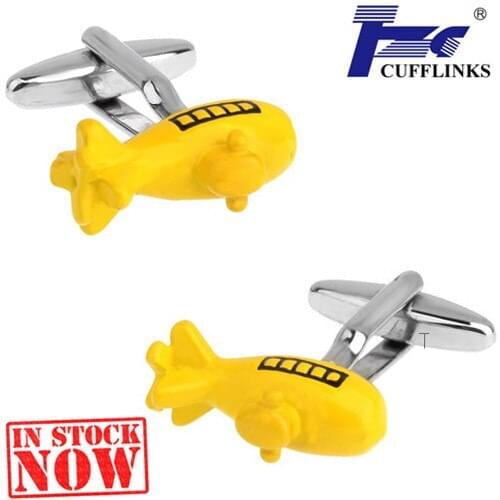 Yellow Submarine Cufflink Cuff Link 2 Pairs Free Shipping Promotion