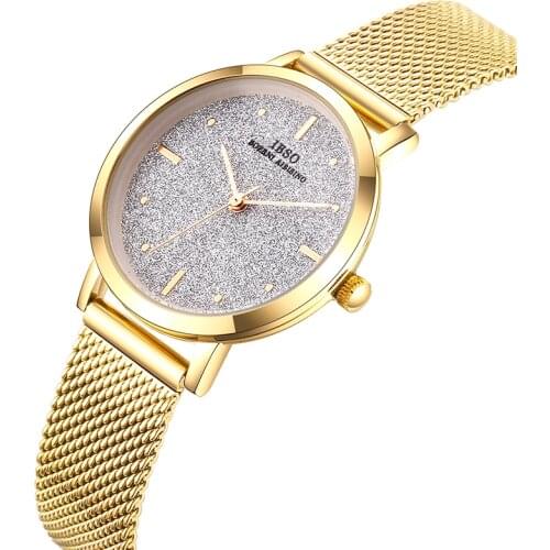 Women Quartz Watches Creative Starry Sky Dial Ladies New Design Wrist Watch Stainless Steel Fashion Female Clock For Women Gifts