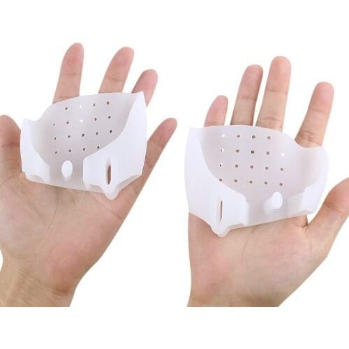 1Pair Silicone Foot Finger Toe Separator Foot Care Tool Bunion Splint Straightener Corrector Hallux Valgus Massager Guard feet