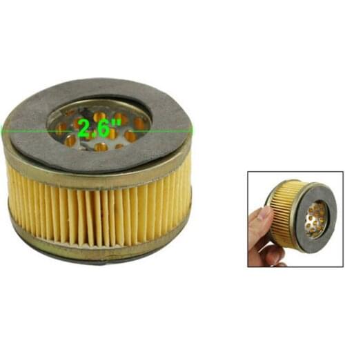 2.6" x 1.5" Foam Pad Yellow Paper Air Cleaner Round Filter Element 5pcs