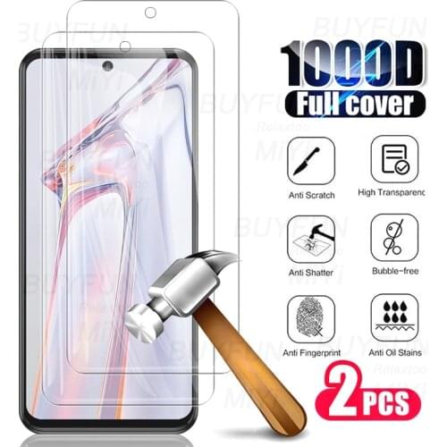 2pcs full cover protective tempered glass for blackview blackviewa100 a100 black view a 100 6.67'' phone screen protectors film