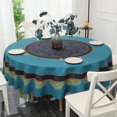 2021 Luxury Table Cloth for Wedding Party Hotel Tablecloth Round Table Covers Geometric Printed Table Cover Dinning Table Decor