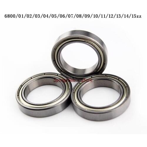 30pcs/Lot 6801ZZ 6801 ZZ 12x21x5mm Metal Shielded Thin Wall Deep Groove Ball Bearing