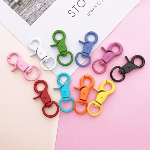 5/10/20pcs Metal Lobster Clasp Spring Swivel Buckles O Ring Bags Strap Key Chain Snap Clip Hook DIY Jewelry Craft Accessories