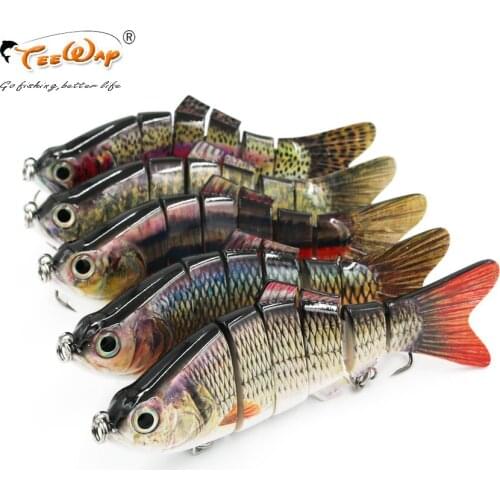 5pcs/lot Fishing Lure 6 Segment Swimbait Crankbait Hard Bait Slow 110g 20cm WITH Fishing hook Fishing Tackle FL6-BQ FLY FISHING