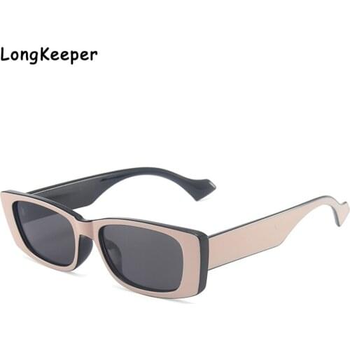 90s Trendy Square Sunglasses 2021 Women Luxury Brand Travel Small Rectangle Sun Glasses Retro Oculos Lunette De Soleil Femme