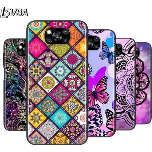Water Flower Pattern For XiaoMi Poco X2 X3 NFC M2 M3 F1 F2 C3 Pro Mi Mix 3 Play A3 A2 A1 CC9E CC9 5X 6X 5 6 Lite Phone Case