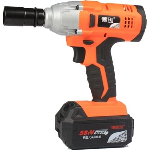 Electric Wrench Powerful Impact Wrench Lithium Battery Charging Shelf Worker Auto Worker Sleeve Installation Tool Jackhammer