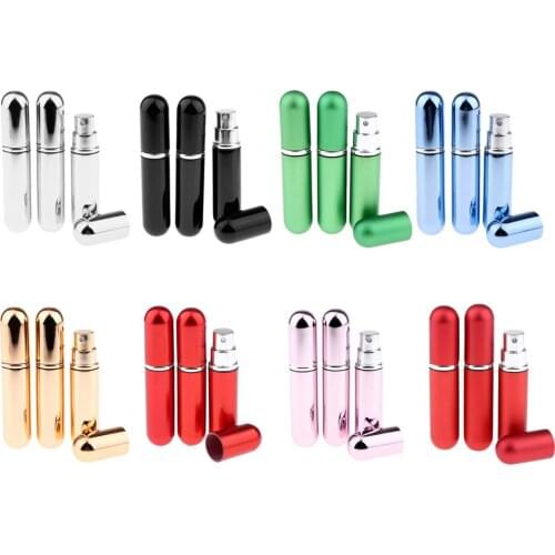 3Pcs 5ml Empty Perfume Atomizer Spray Bottles - Travel Clear Glass Empty