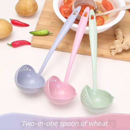 Wheat Stalk Soup Spoon, Environmentally Friendly Material, Multifunctional Colander, Stylish And Simple, Color Optional
