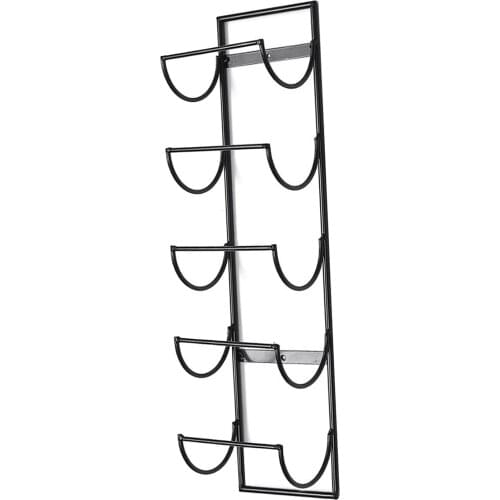 5 Bottle Metal Wall Mounted Wine Holder Wine Rack Towlel Storage Holder Shelf Bar Kitchen Rack Bottle Display Stand