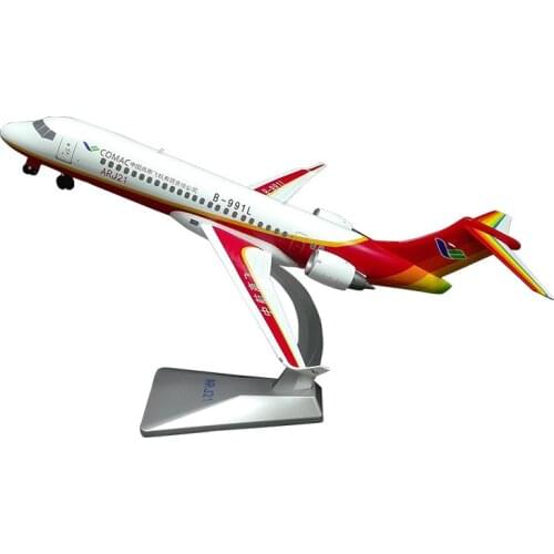 1/100 Scale Alloy Aircraft ARJ21 COMAC Chinese Airplane Model Toys Children Kids Gift for Collection Desk Decoration
