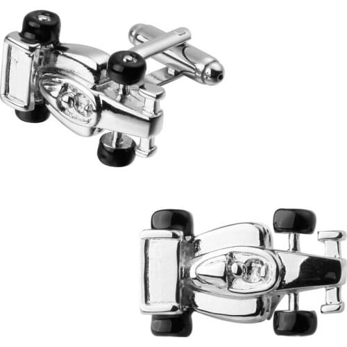 Mens shirts Cufflinks high-quality copper material A silvery car Cufflinks 5 pairs of packaging for sale