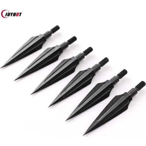 3/6pcs Carbon Steel Arrowheads Archery Broadheads Hunting Arrow Heads for Recurve Bow or Compound Bow