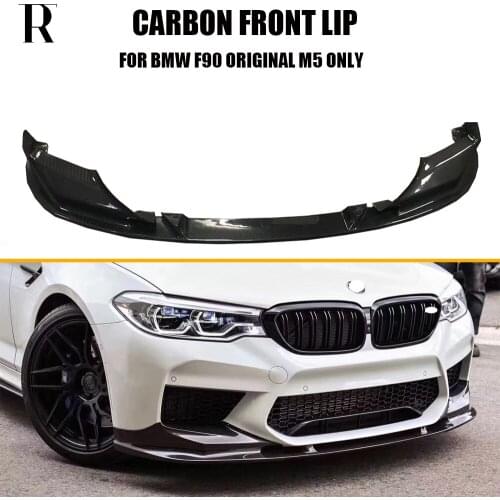 F90 M5 Carbon Fiber Front Lip Chin Spoiler for BMW F90 M5 Bumper 2018 UP ( can't fit G30 change to M5 look )