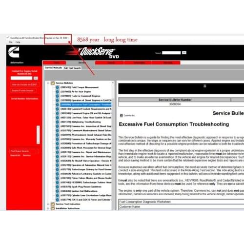 QuickServe DVD - for All Families Engines 2016+unexpired