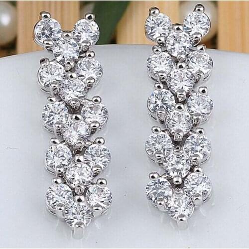 AAA grade zircon earring inlaid star with earring Rome