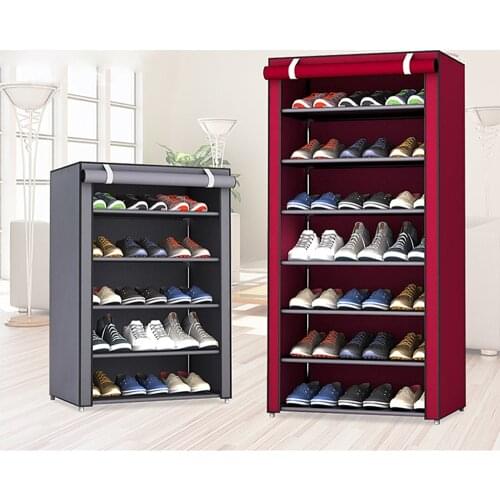 4/5/6/8/10 Layers Dustproof Shoes Rack Non-Woven Fabric Shoe Stands Organizer Closet Home Shoes Storage Holders Shelf Cabinet