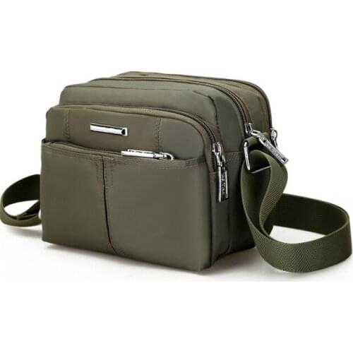 Weysfor Vogue Messenger Bag for Men Vintage Water Resistant Nylon Crossbody Bags Briefcase Padded Shoulder Bag for Male Handbag