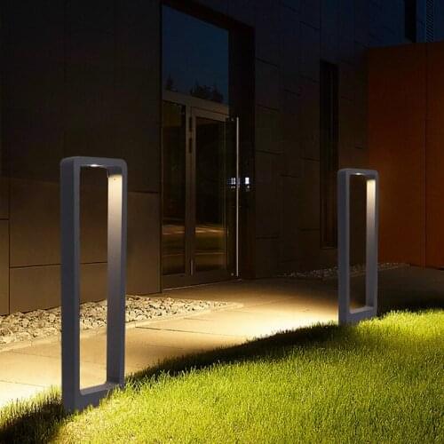 LED 15W COB Waterproof LED Garden Lawn Lamp Modern Aluminum Pillar Light Outdoor Courtyard Villa Landscape lawn bollards lamp