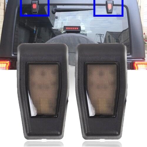 1 pair Tailgate LED lights 3RD Brake Rear Lamp for Jeep Wrangler Jk 07-17