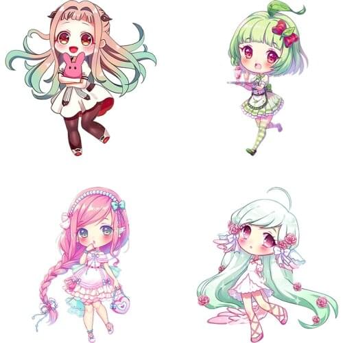 Three Ratels CA89 Nekopara Cute cartoon girl Super Staffie decal on Wall Fridge Toilet car bike