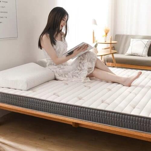 Knitted cotton latex memory foam 4D mattress Foldable Floor Tatami Adults Single Double thick 10cm Comfortable soft Mattress