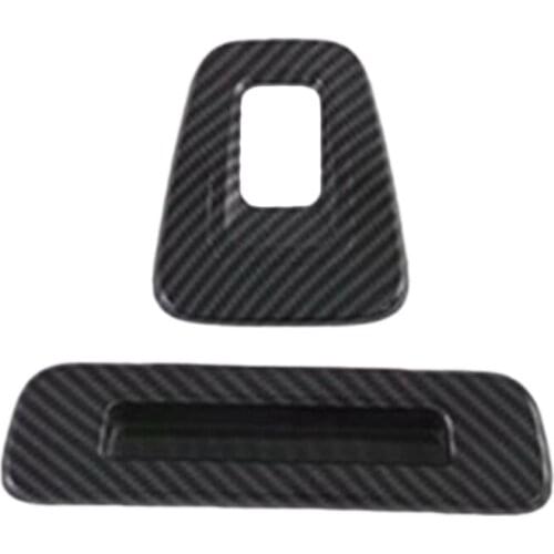 Carbon Fiber ABS Car Top Roof Window Handle Bar Frame Cover Trim Fit for Ford Transit 2017 Ford Tourneo Custom 2016
