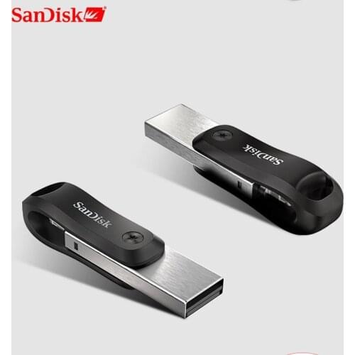 SanDisk New USB Flash Drive iXPand U Disk OTG Lightning Connector USB3.0 Stick 256GB 128GB MFi For iPhone & iPad SDIX60N