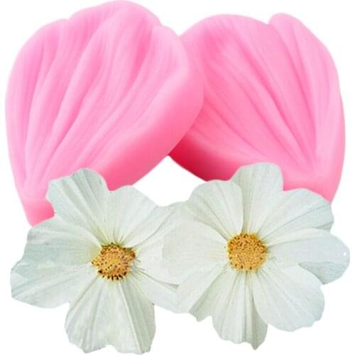 3D Peony Flower Petals Embossed Silicone Molds Fondant Cake Decorating Tools Chocolate Gumpaste Candy Polymer Clay Moulds