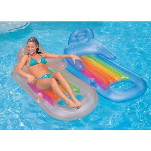 85 x 160CM High quality PVC Floating Chair Inflatable Water Bed Sun Floating Row Air Mattresses Free Shipping