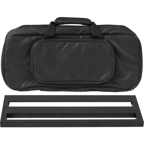 Ammoon DB-2 Portable Guitar Pedal Board Aluminum Alloy with Carrying Bag Tapes Straps