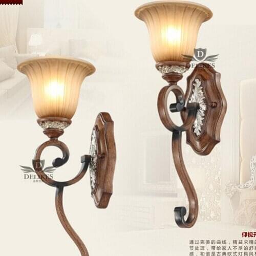 American pastoral village European style wall lamp mirror wall lights bedside lamp lighting lamp room Aisle stair light FG670
