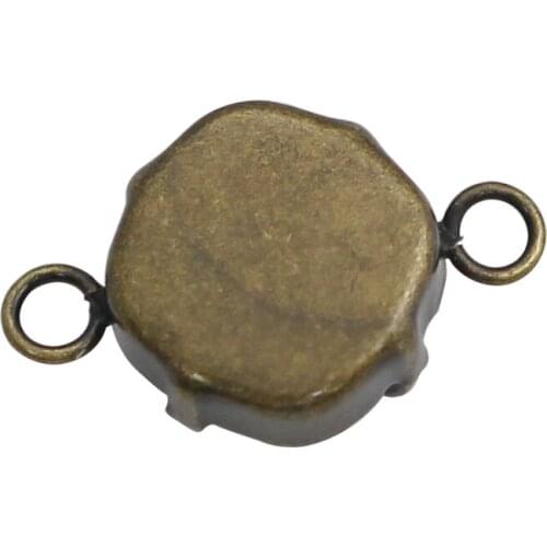Beadsnice 12mm Brass Base Connectors Bezel Setting DIY Jewelry Making 31714