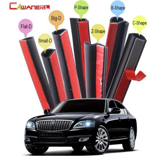 Cawanerl Car Door Hood Trunk Rubber Sealing Strip Kit Sound Insulation Seal Edge Trim Weatherstrip For SSANG YONG Chairman