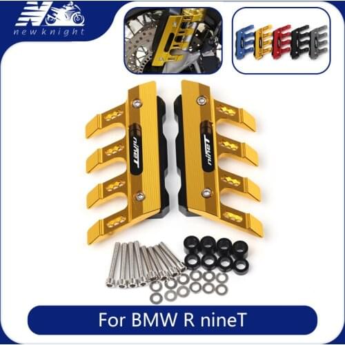 For BMW R nineT rninet The New Motorcycle CNC Aluminum Mudguard Side Protection Block Front Brake Disc Caliper Protector Cover