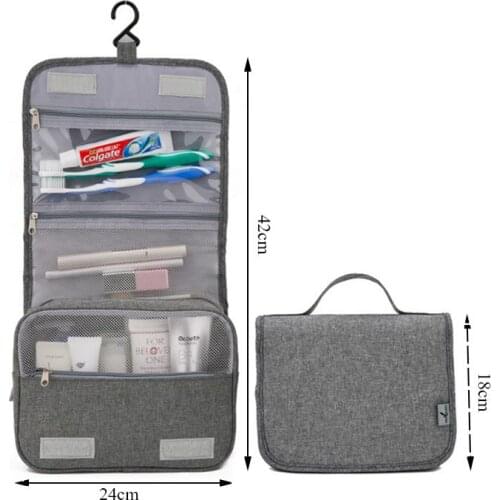 Travel Cosmetics Storage Bag Women Waterproof Folding Oxford Makeup Bags Bathroom Organizer Of Portable Bath Hook Toiletry Bags
