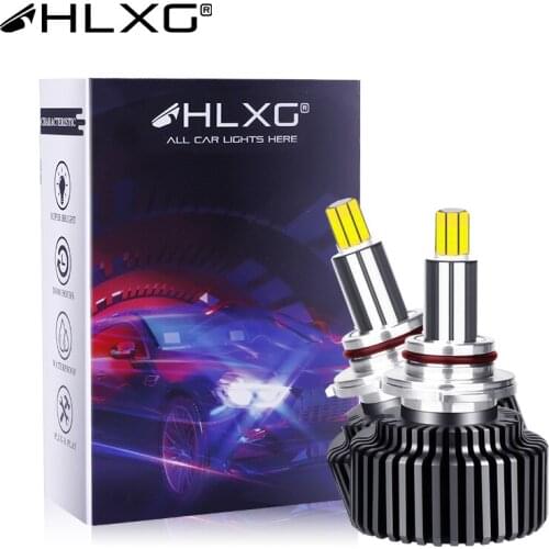 HLXG led h11 6000k 9012 H8 H9 bulb 3D H1 H7 H4 360 LED 9005 9006 HB3 HB4 lamps 20000LM 12V Auto Light Source 24 Sides CSP Chips