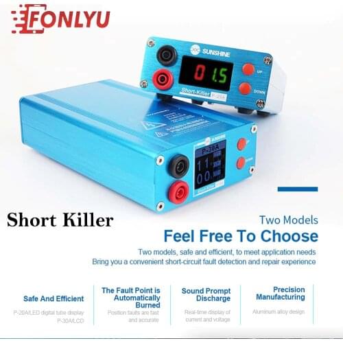 Sunshine Short Killer Mobile Phone Short Circuit Eliminator P 20A/30AFor Motherboard Short Circuit Burning Repair Tool